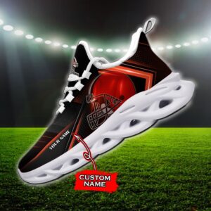 Custom Name Cleveland Browns Personalized Max Soul Shoes Ver 2