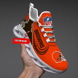 Custom Name Cleveland Browns Personalized Max Soul Shoes for Fan