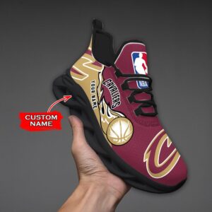 Custom Name Cleveland Cavaliers Personalized Max Soul Shoes 100 M12