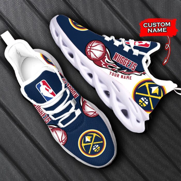 Custom Name Denver Nuggets Personalized Max Soul Shoes 100 M12