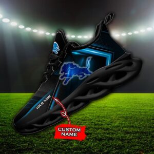 Custom Name Detroit Lions Personalized Max Soul Shoes Ver 2