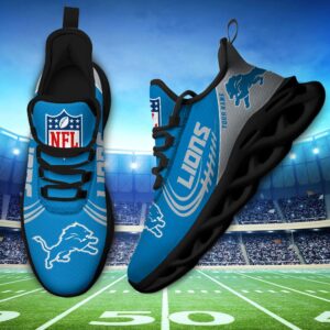 Custom Name Detroit Lions Personalized Max Soul Shoes for Fan