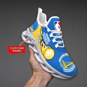 Custom Name Golden State Warriors Personalized Max Soul Shoes 100 M12