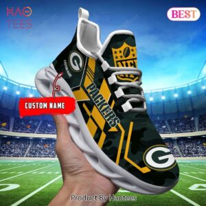 Custom Name Green Bay Packers NFL Max Soul Shoes