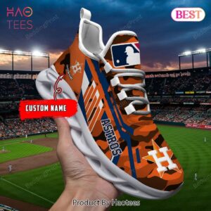 Custom Name Houston Astros MLB Max Soul Shoes