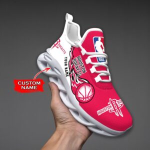 Custom Name Houston Rockets Personalized Max Soul Shoes 100 M12