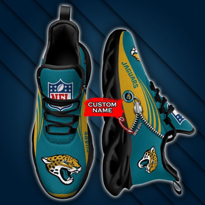 Custom Name Jacksonville Jaguars Personalized Max Soul Shoes 75