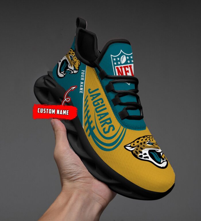 Custom Name Jacksonville Jaguars Personalized Max Soul Shoes for Fan