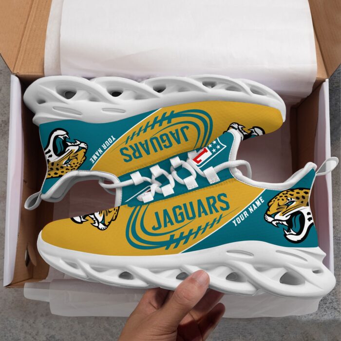 Custom Name Jacksonville Jaguars Personalized Max Soul Shoes for Fan
