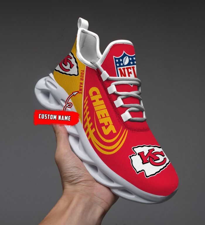 Custom Name Kansas City Chiefs Personalized Max Soul Shoes for Fan