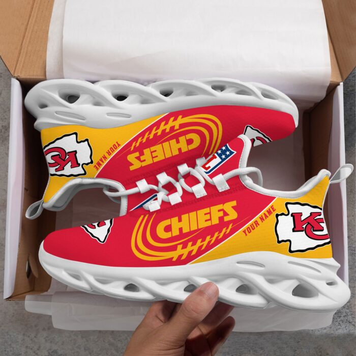 Custom Name Kansas City Chiefs Personalized Max Soul Shoes for Fan