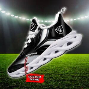 Custom Name Las Vegas Raiders Personalized Max Soul Shoes 84