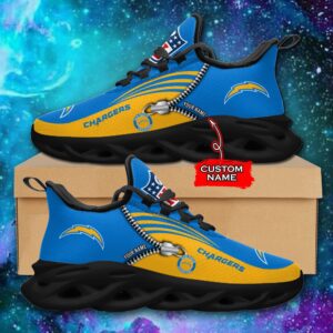 Custom Name Los Angeles Chargers Personalized Max Soul Shoes 75