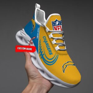 Custom Name Los Angeles Chargers Personalized Max Soul Shoes 81