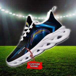 Custom Name Los Angeles Chargers Personalized Max Soul Shoes Ver 2