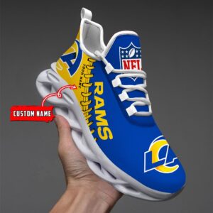 Custom Name Los Angeles Rams Personalized Max Soul Shoes 85