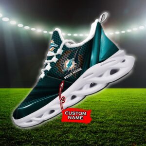 Custom Name Miami Dolphins Personalized Max Soul Shoes