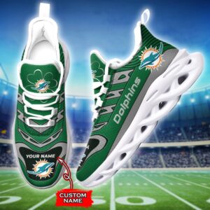Custom Name Miami Dolphins Personalized Max Soul Shoes 76