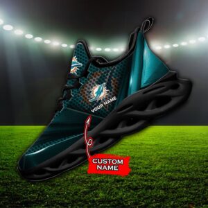 Custom Name Miami Dolphins Personalized Max Soul Shoes 89