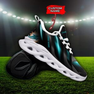 Custom Name Miami Dolphins Personalized Max Soul Shoes Ver 1