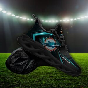 Custom Name Miami Dolphins Personalized Max Soul Shoes Ver 2
