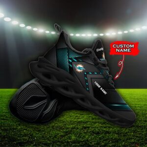 Custom Name Miami Dolphins Personalized Max Soul Shoes Ver 3