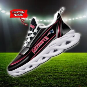Custom Name New England Patriots Personalized Max Soul Shoes 95