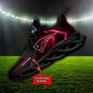 Custom Name New England Patriots Personalized Max Soul Shoes Ver 2