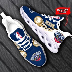 Custom Name New Orleans Pelicans Personalized Max Soul Shoes 100 M12