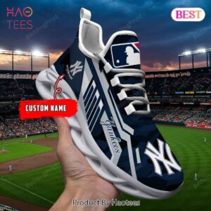 Custom Name New York Yankees MLB Max Soul Shoes
