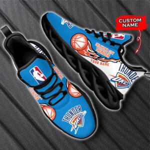 Custom Name Oklahoma City Thunder Personalized Max Soul Shoes 100 M12