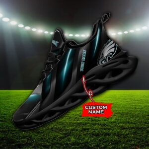 Custom Name Philadelphia Eagles Personalized Max Soul Shoes Ver 1