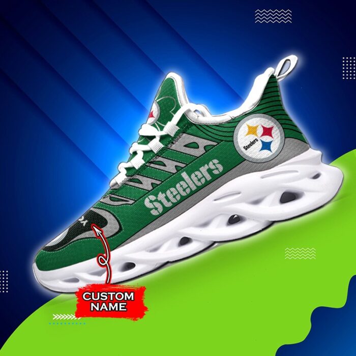 Custom Name Pittsburgh Steelers Personalized Max Soul Shoes 76