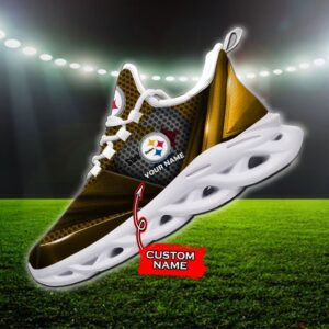 Custom Name Pittsburgh Steelers Personalized Max Soul Shoes 89