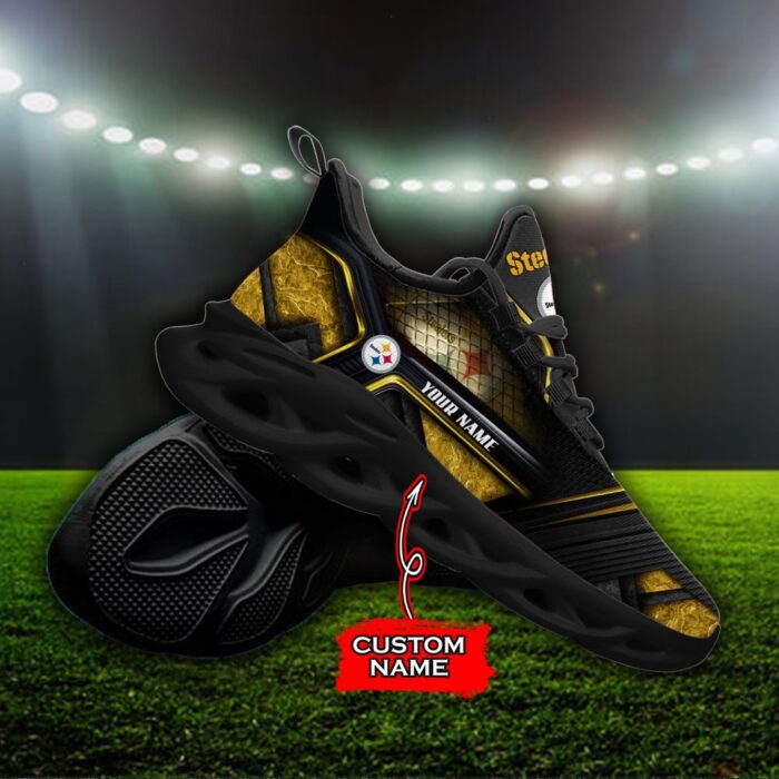 Custom Name Pittsburgh Steelers Personalized Max Soul Shoes 93