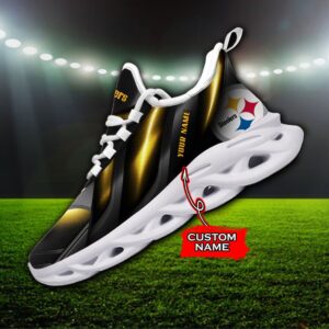 Custom Name Pittsburgh Steelers Personalized Max Soul Shoes Ver 1