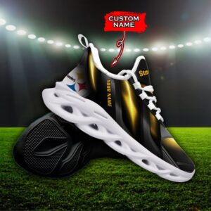 Custom Name Pittsburgh Steelers Personalized Max Soul Shoes Ver 1