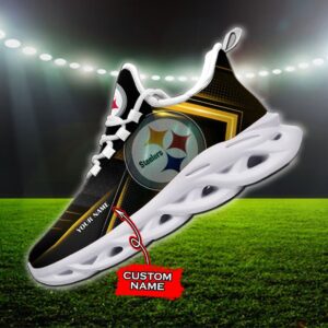 Custom Name Pittsburgh Steelers Personalized Max Soul Shoes Ver 2