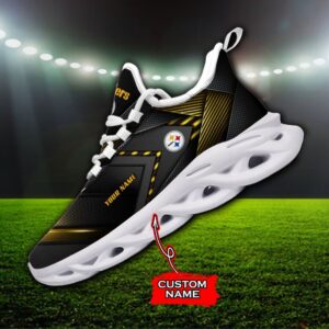 Custom Name Pittsburgh Steelers Personalized Max Soul Shoes Ver 3