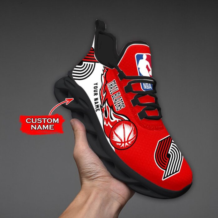 Custom Name Portland Trail Blazers Personalized Max Soul Shoes 100 M12