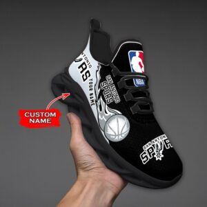 Custom Name San Antonio Spurs Personalized Max Soul Shoes 100 M12