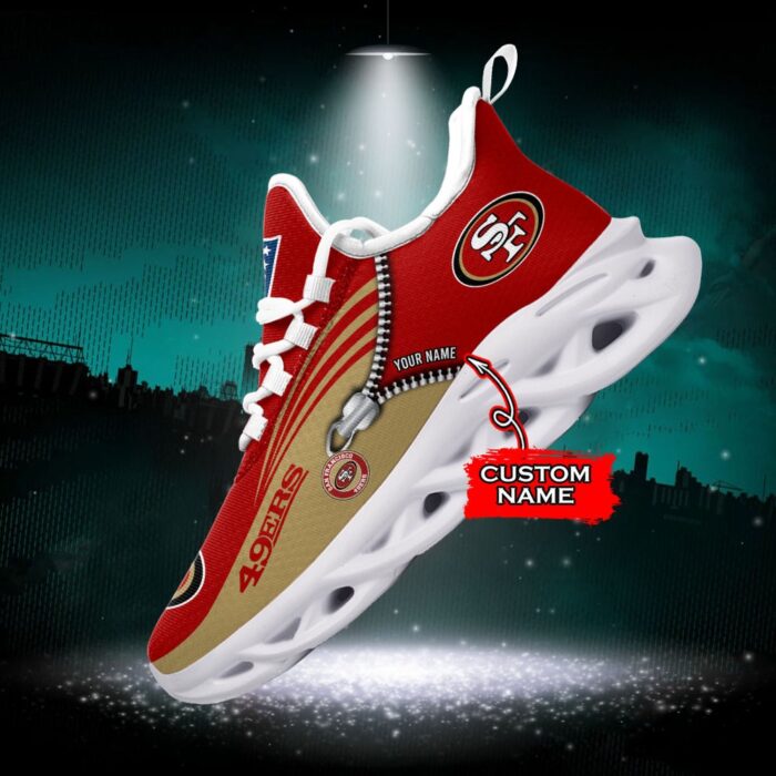 Custom Name San Francisco 49ers Personalized Max Soul Shoes 75