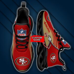 Custom Name San Francisco 49ers Personalized Max Soul Shoes 75