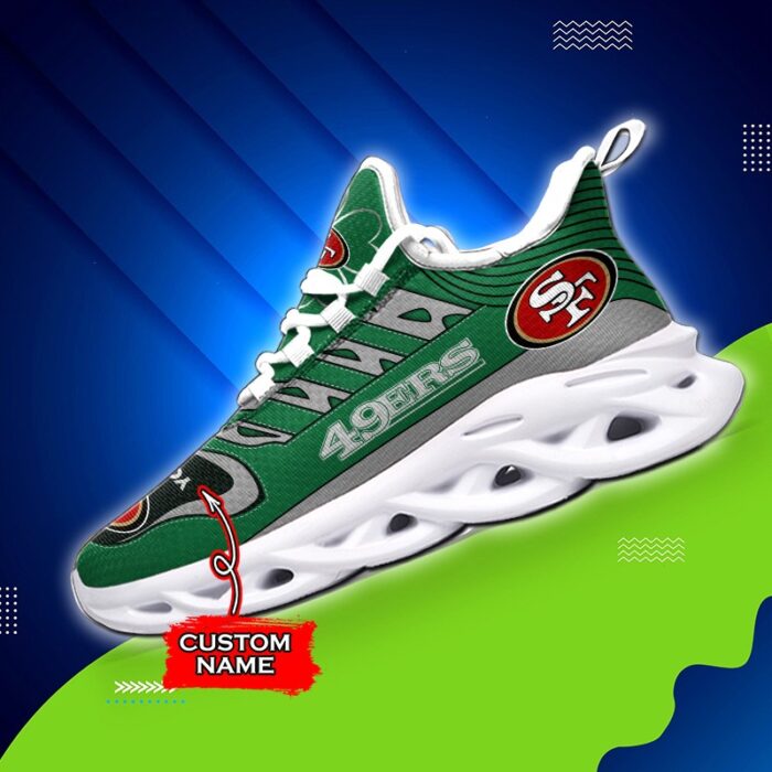 Custom Name San Francisco 49ers Personalized Max Soul Shoes 76