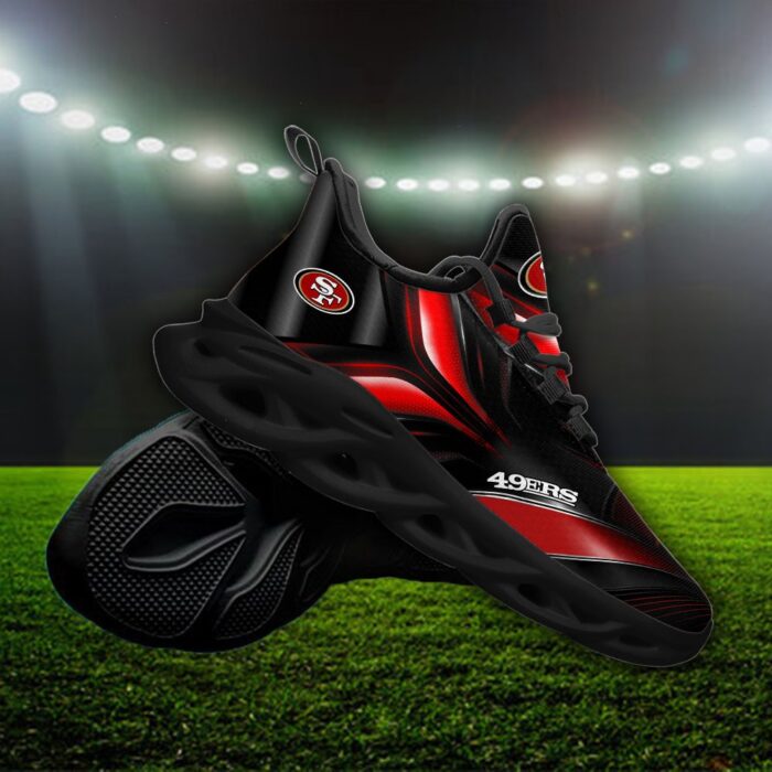 Custom Name San Francisco 49ers Personalized Max Soul Shoes 84