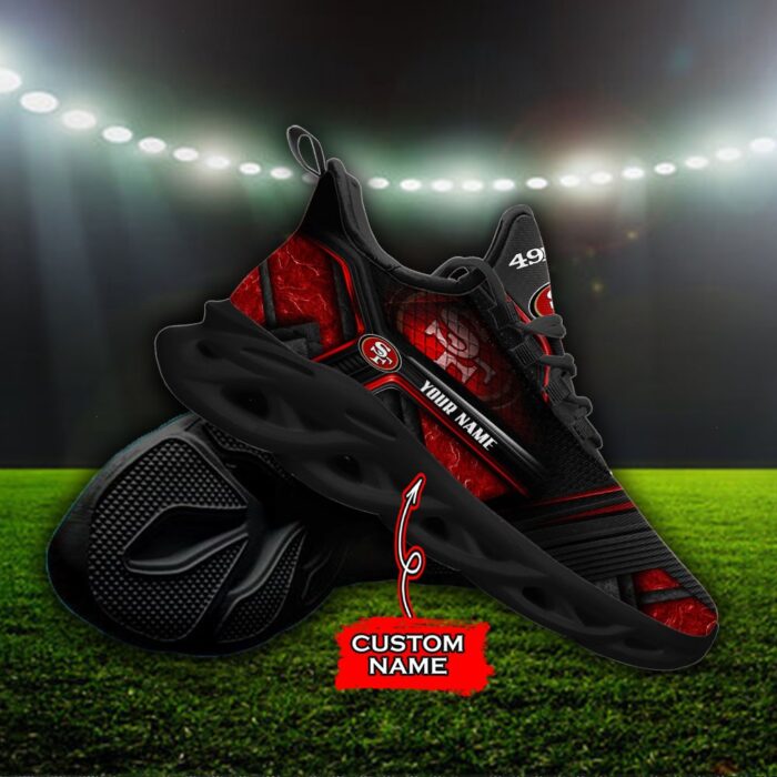Custom Name San Francisco 49ers Personalized Max Soul Shoes 93
