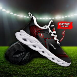 Custom Name San Francisco 49ers Personalized Max Soul Shoes Fan Gift