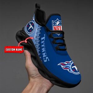 Custom Name Tennessee Titans Max Soul Shoes