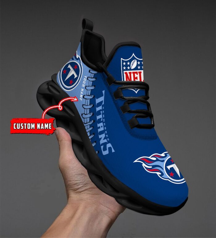 Custom Name Tennessee Titans Max Soul Shoes