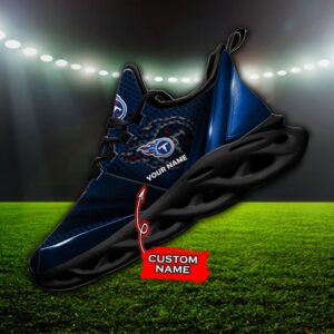 Custom Name Tennessee Titans Personalized Max Soul Shoes